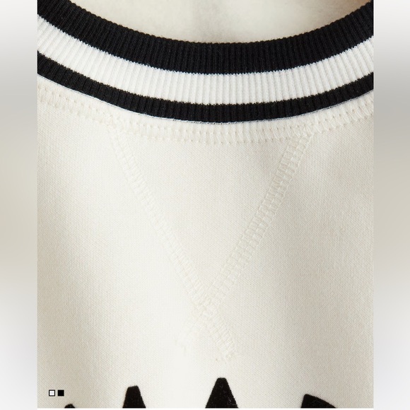 H&M LE MARAIS CREAM BLACK  SWEATER M - Picture 2 of 9